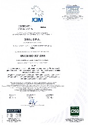 Certificato ICIM: UNI EN ISO 9001:2015 nr 0695/6